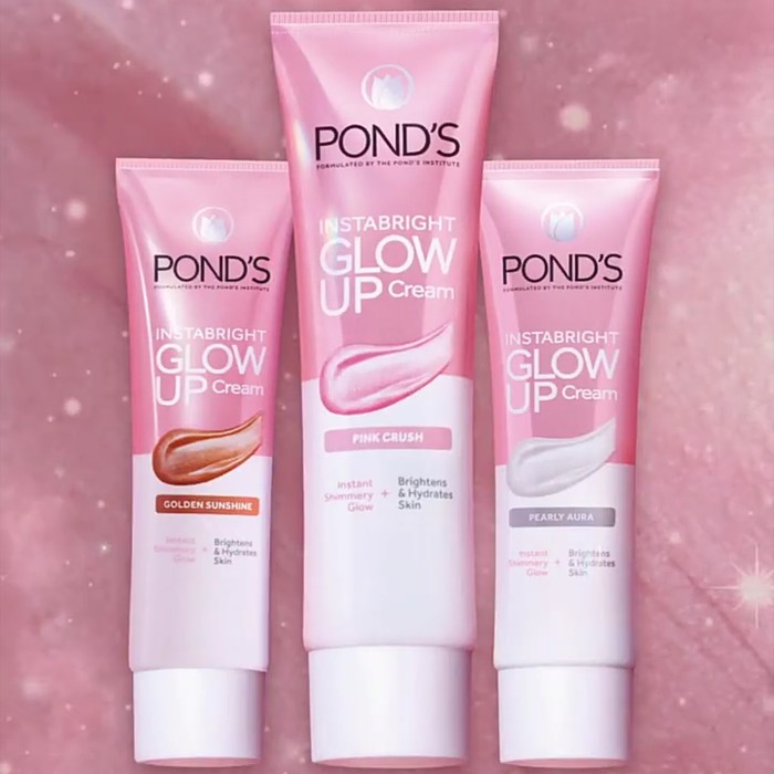 skincare ponds glowing