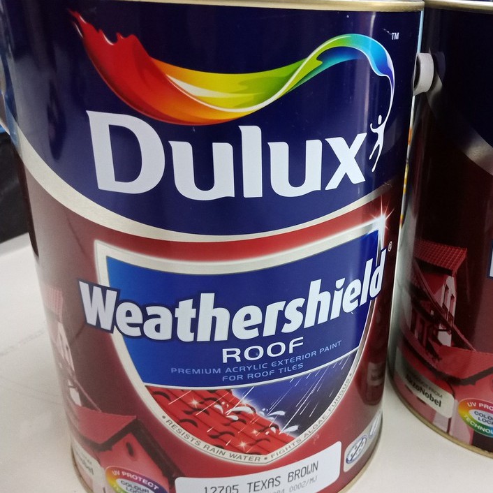 Dulux Weathershield Roof Paint 5 Liter Brown color Shopee Malaysia