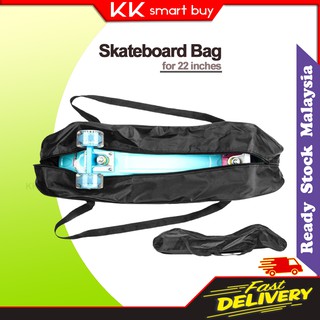 Nylon Fabric Skateboard Carry Bag Kick Skate Scooter Longboard Storage 88X30cm 