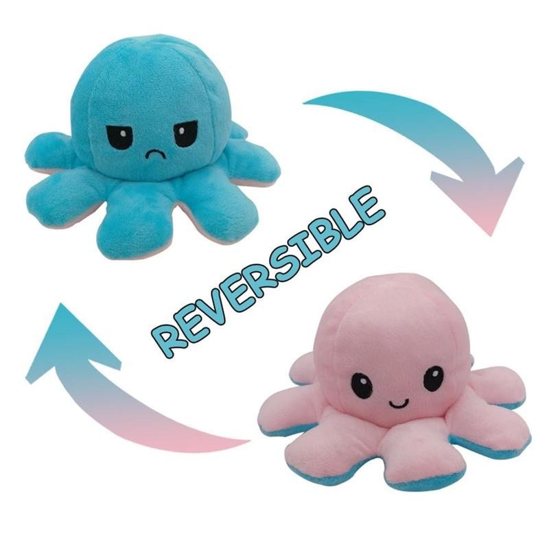 12 Warna Sotong Bantal Boneka Mainan Anak Patung Simulasi Lembut Boleh Diterbalikkan Octopus Plush Doll Cute Kanak-Kanak Kanak-Kanak Kanak-Kanak Kanak-Kanak Mainan Hiasan Rumah