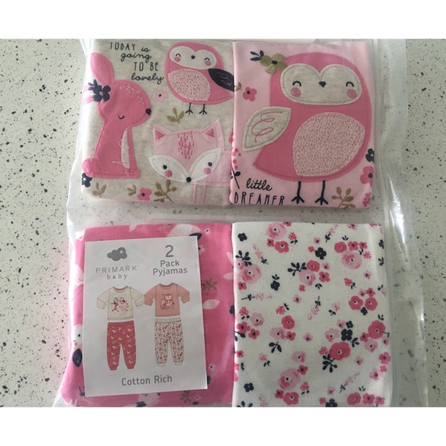 primark baby girl pyjamas