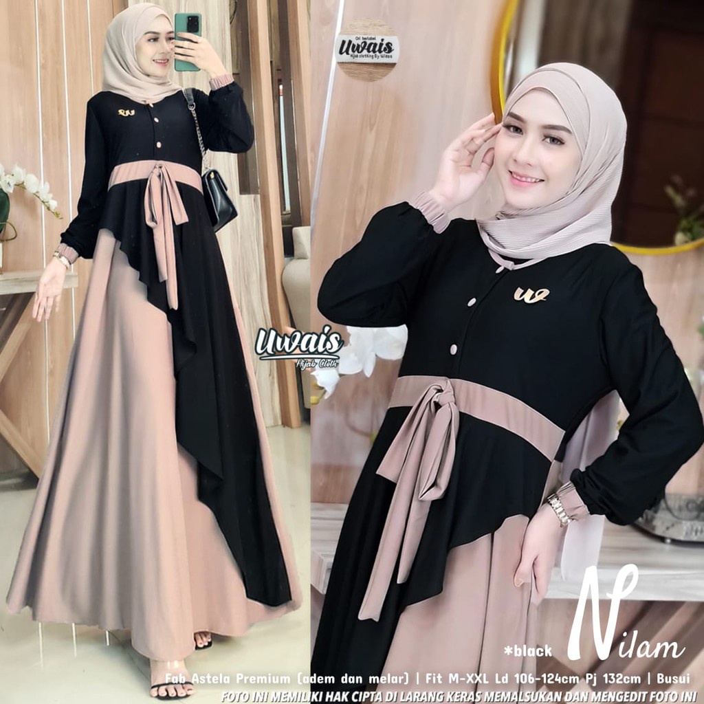 Gamis Adult Nilam Dress Maxy Gamis Jumbo Dress Ready Size Xxl Various 