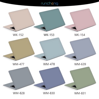 Solid Color Laptop Skin Morandi Grey Laptop Sticker 10-17 Inch PVC ...