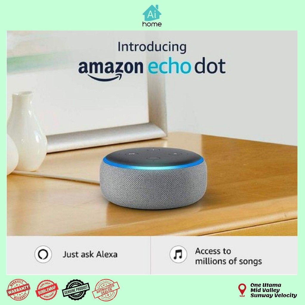 AMAZON Echo Dot 3 ( 3rd Generation ) Alexa Assistant Smart Speaker
