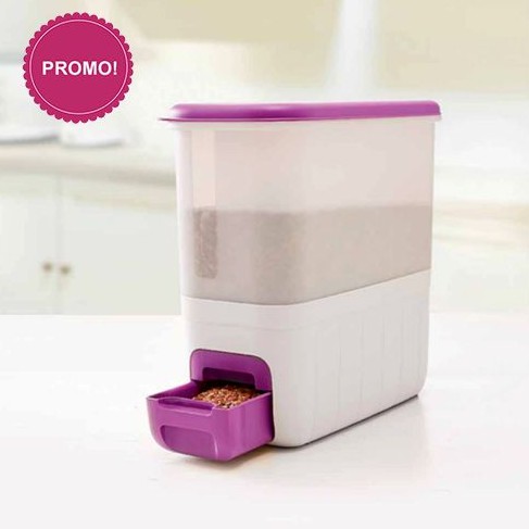 10% Cash Back Tupperware RiceSmart 10kg Rice Smart Purple Rice Smart Dispenser