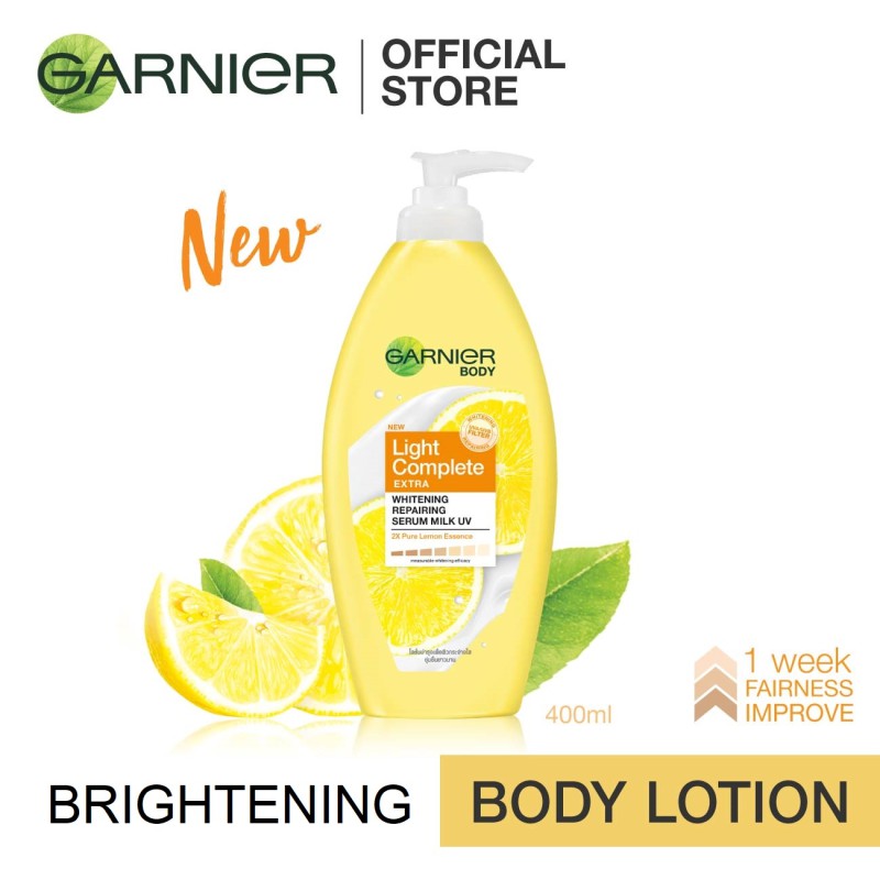 Garnier Light Complete Extra Whitening Repairing Serum Milk Uv Body Lotion 400ml Shopee Malaysia