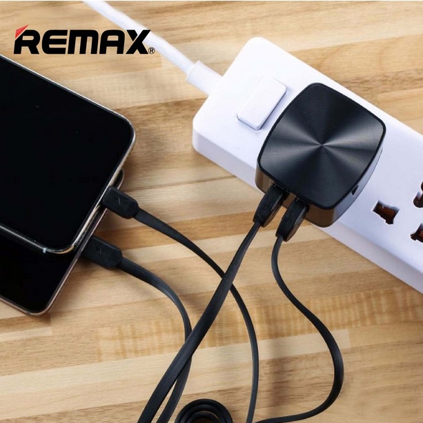 [Local Seller] UK Charging Set With Dual USB Port 2.4A Charger & Micro Data CableRemax RP-U215