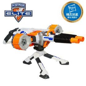 nerf n strike elite rhino fire motorized double barrel blaster