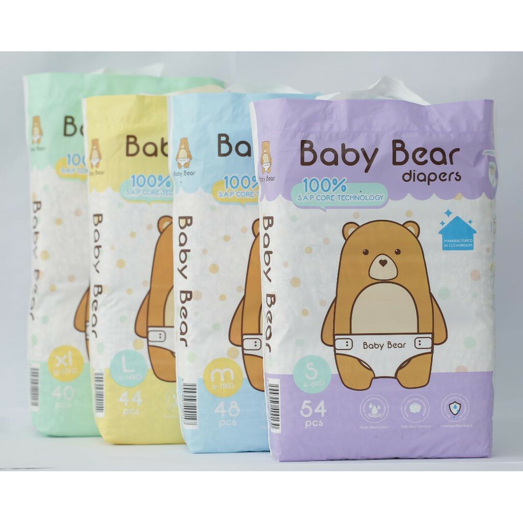 Baby Bear Diapers (NB/S/M/L/XL) Shopee Malaysia