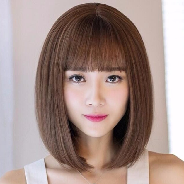 Ready Stock Women S Short Bob Wigs Hair Cosplay Dark Brown Party Wig D30 1187