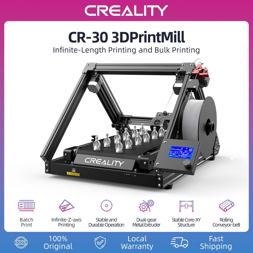 Creality CR30 3DPrintMill FDM 3D Printer with InfiniteZAxis Printing