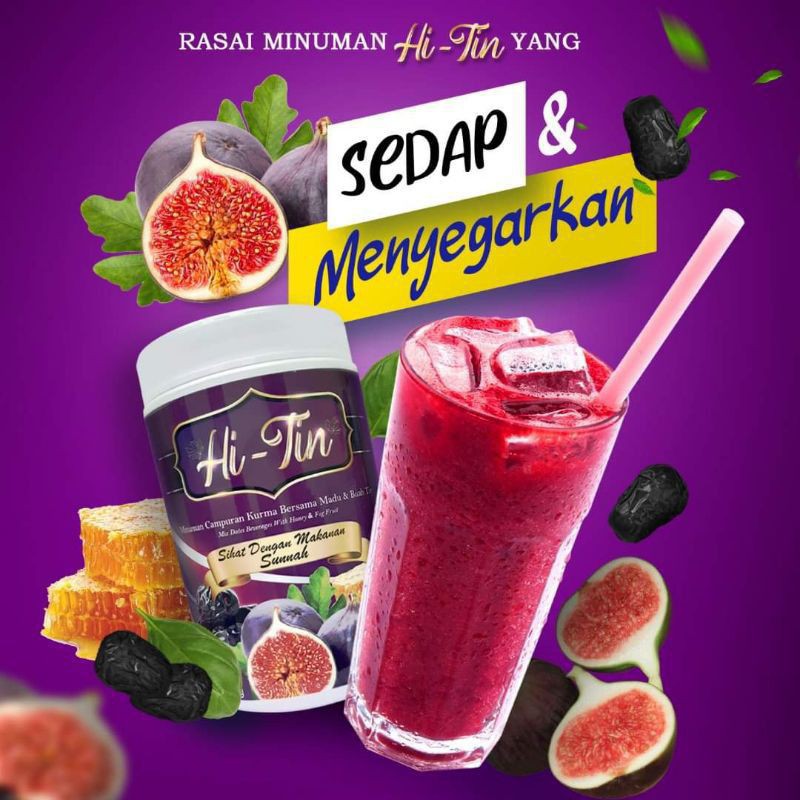 Hi Tin Jus Minuman Campuran Kurma Madu Dan Buah Tin Shopee Malaysia