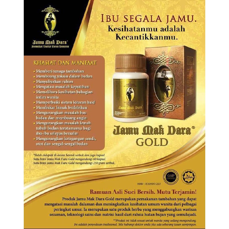 Jamu Mak Dara Gold Terbaik Shopee Malaysia