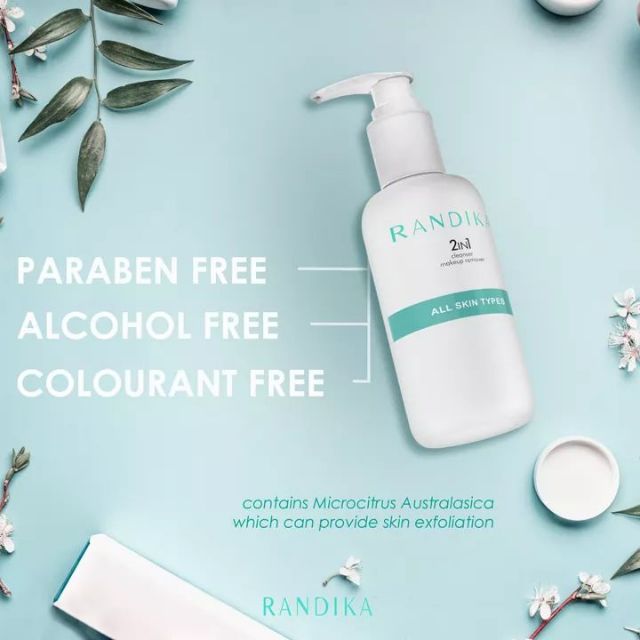 2 in 1 cleanser and makeup remover