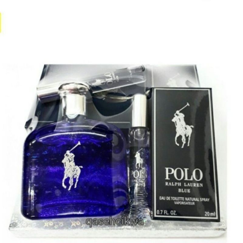 Gift Set Polo Black Blue Perfume Long Lasting Body Minyak Wangi Harum Hadiah Lelaki Sua…
