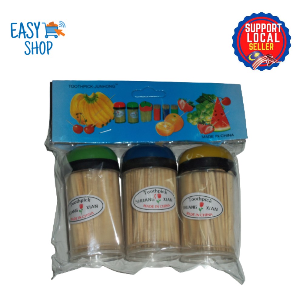 Disposable Toothpicks 3 IN 1 (Round / Square Bottle)