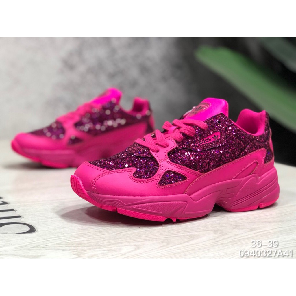 sparkly pink adidas