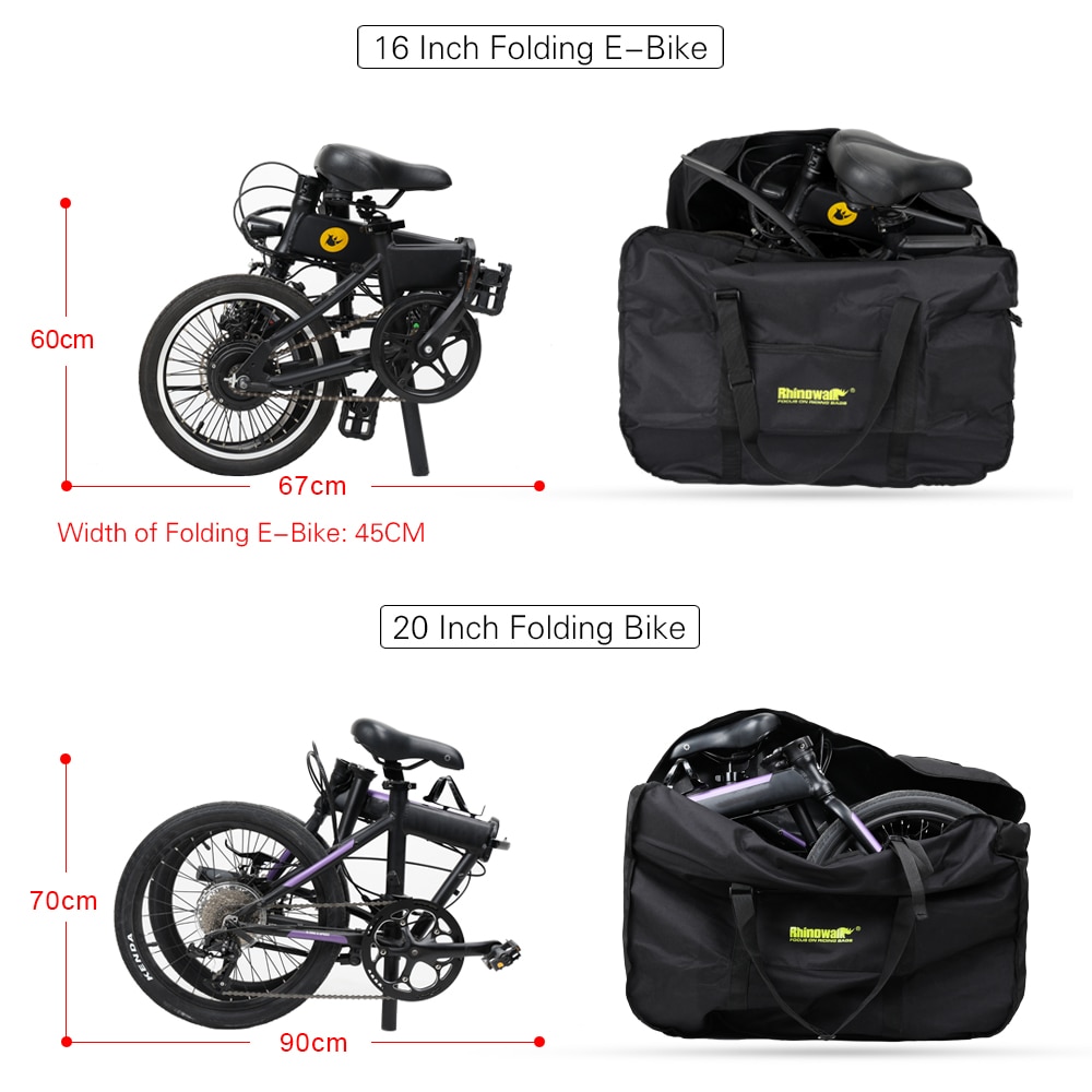 Rhinowalk 16" 20" Folding Bike Carry Bag RF161 RF201 Portable Bicycle