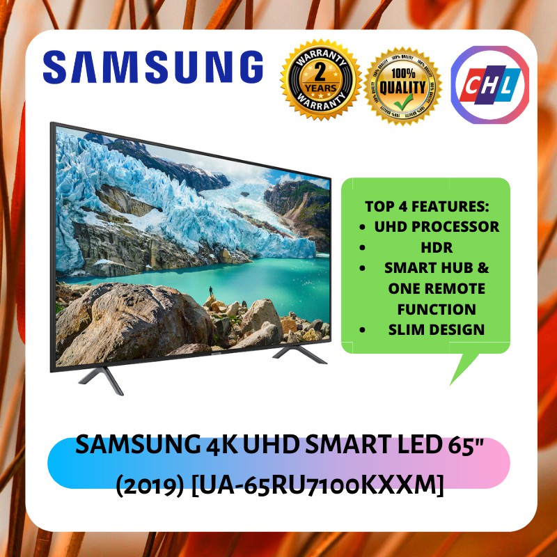 SAMSUNG 4K UHD SMART LED 65"(2019) [UA-65RU7100KXXM ...