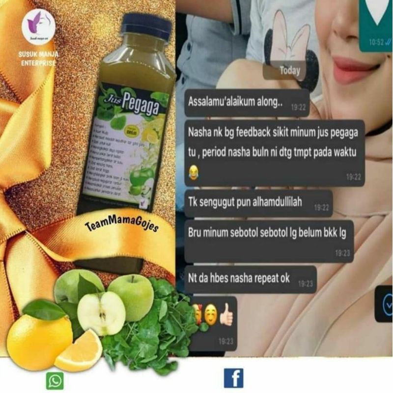 Jus Pegaga Epal Hijau Lemon Susuk Manja Shopee Malaysia