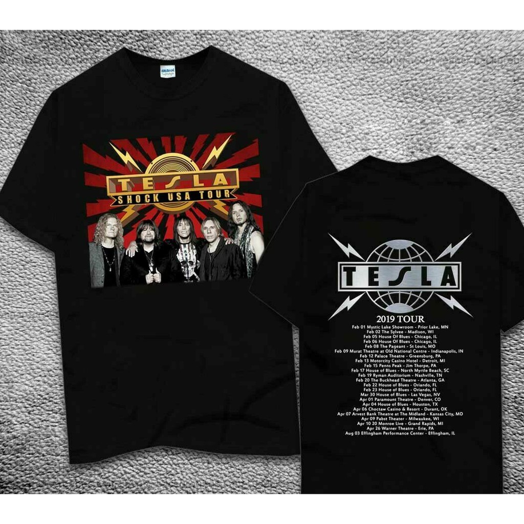 tesla the band t shirts