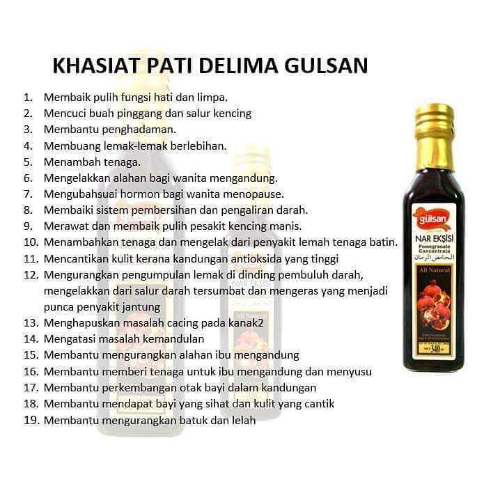 cara minum pati delima gulsan