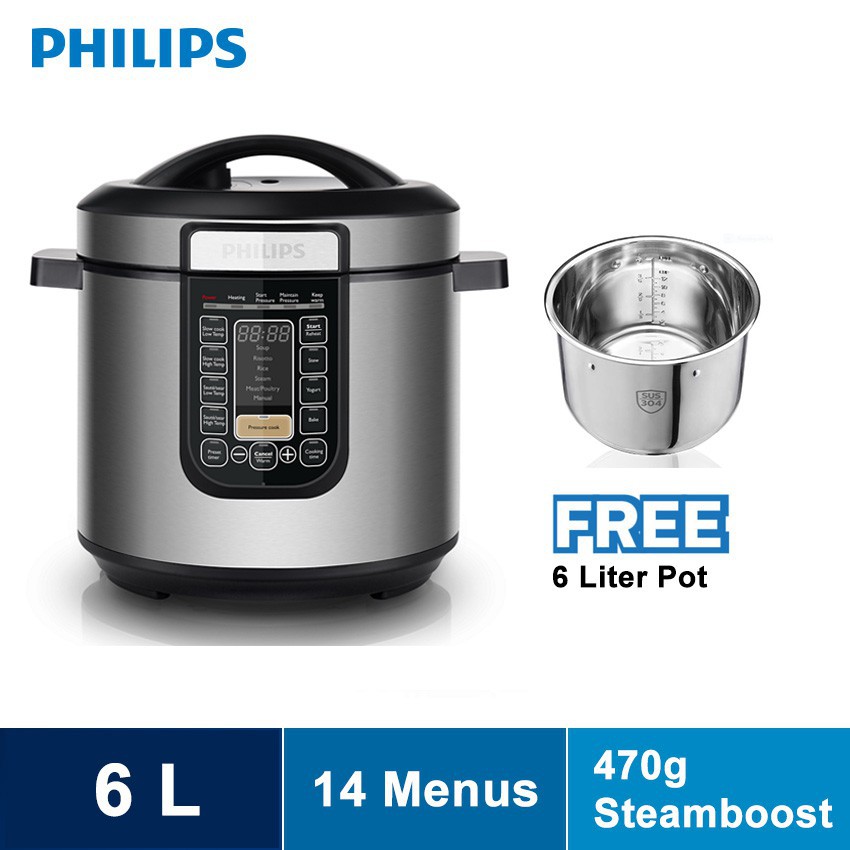 Philips Multi Cooker AllinOne Pressure Cooker HD2137 Shopee Malaysia