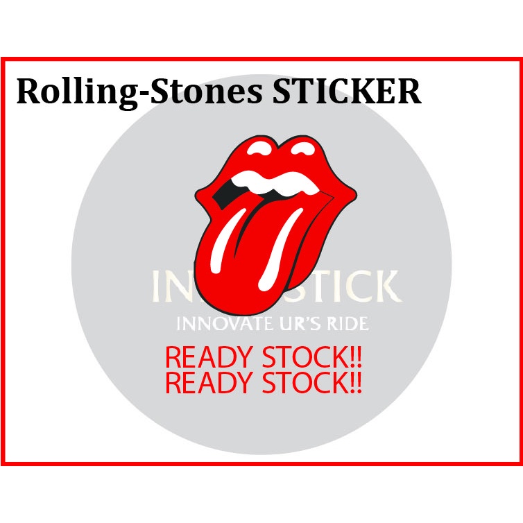 Sticker Rolling Stones Motor Sticker Rolling-stones pantul | Shopee Malaysia