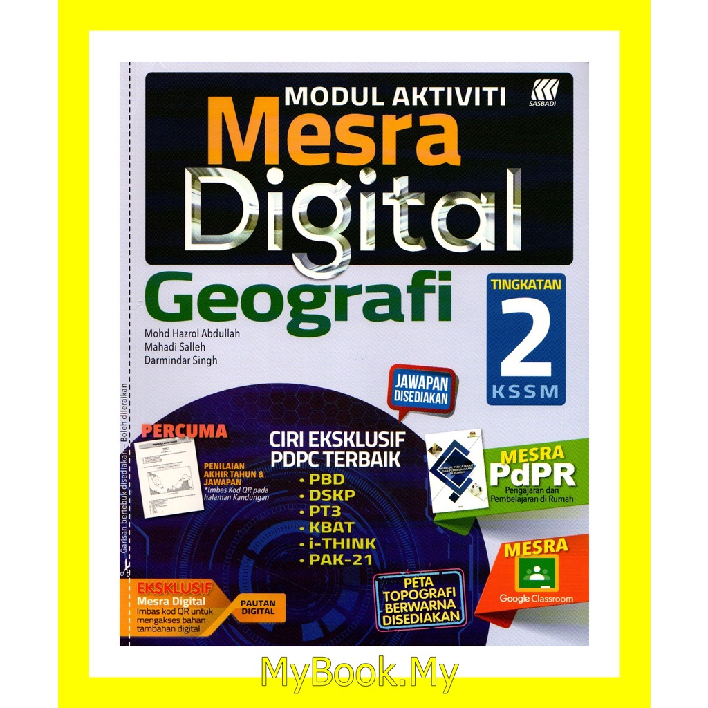 Myb Buku Latihan Modul Aktiviti Tingkatan 2 Geografi Sasbadi Shopee Malaysia
