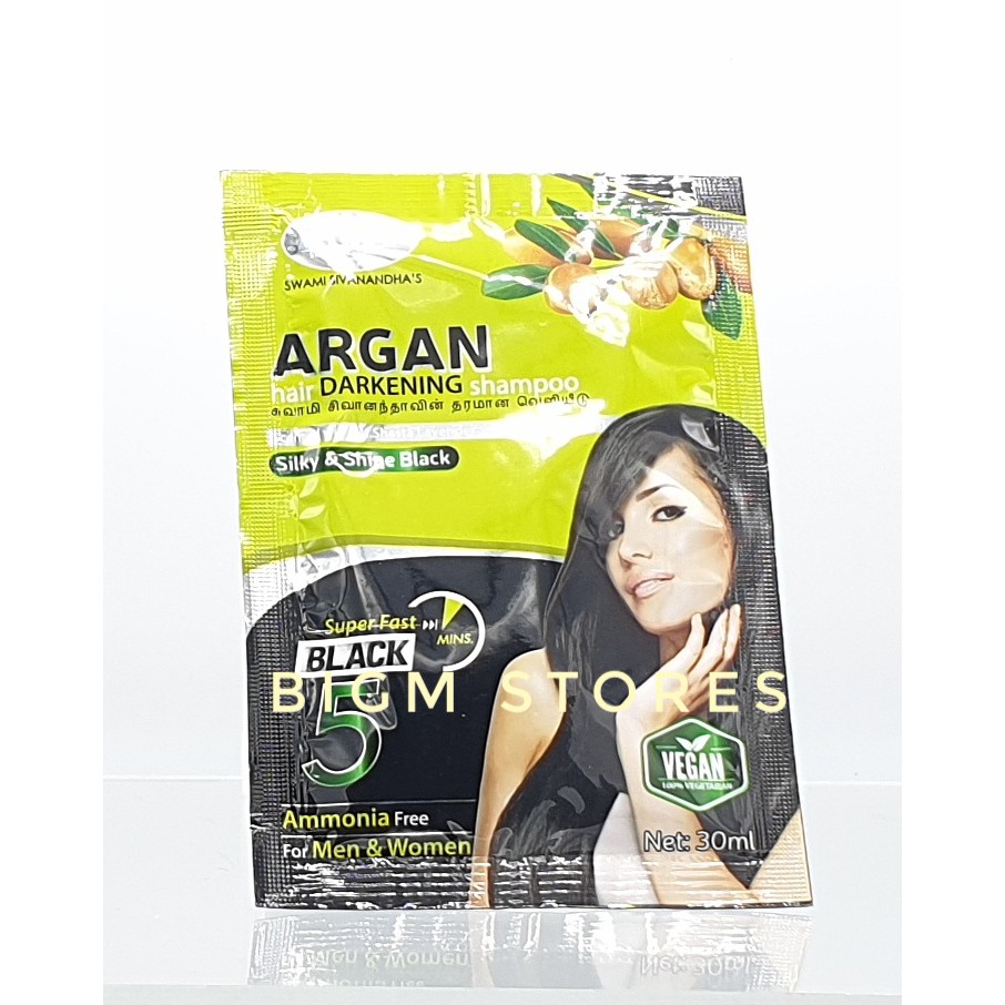 Swami Sivanandha S Argan Hair Darkening Shampoo 30ml 10 S In A