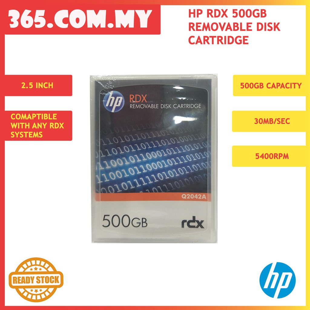 HP RDX 500GB Removable Disk Cartridge [Q2042A] Shopee Malaysia