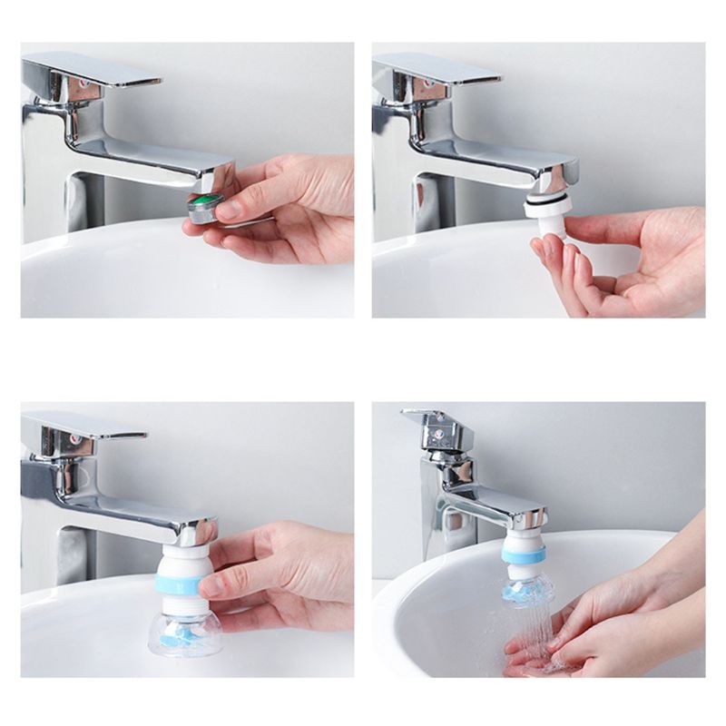 Water Faucet Adapter Shower Head Connector Splash Proof Converter