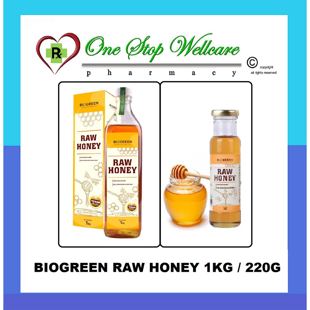 BIOGREEN RAW HONEY 1KG (EXP: 12/2024) / 220G (09/2024) | Shopee Malaysia