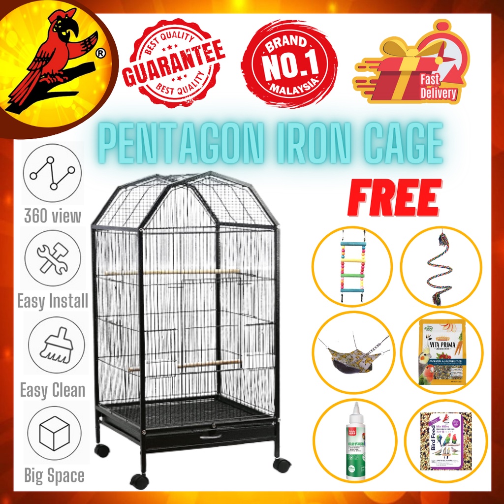 Mpt Aa Bird Cage Large Sangkar Sugar Glider Cage 鸟笼 Sangkar Burung Baji