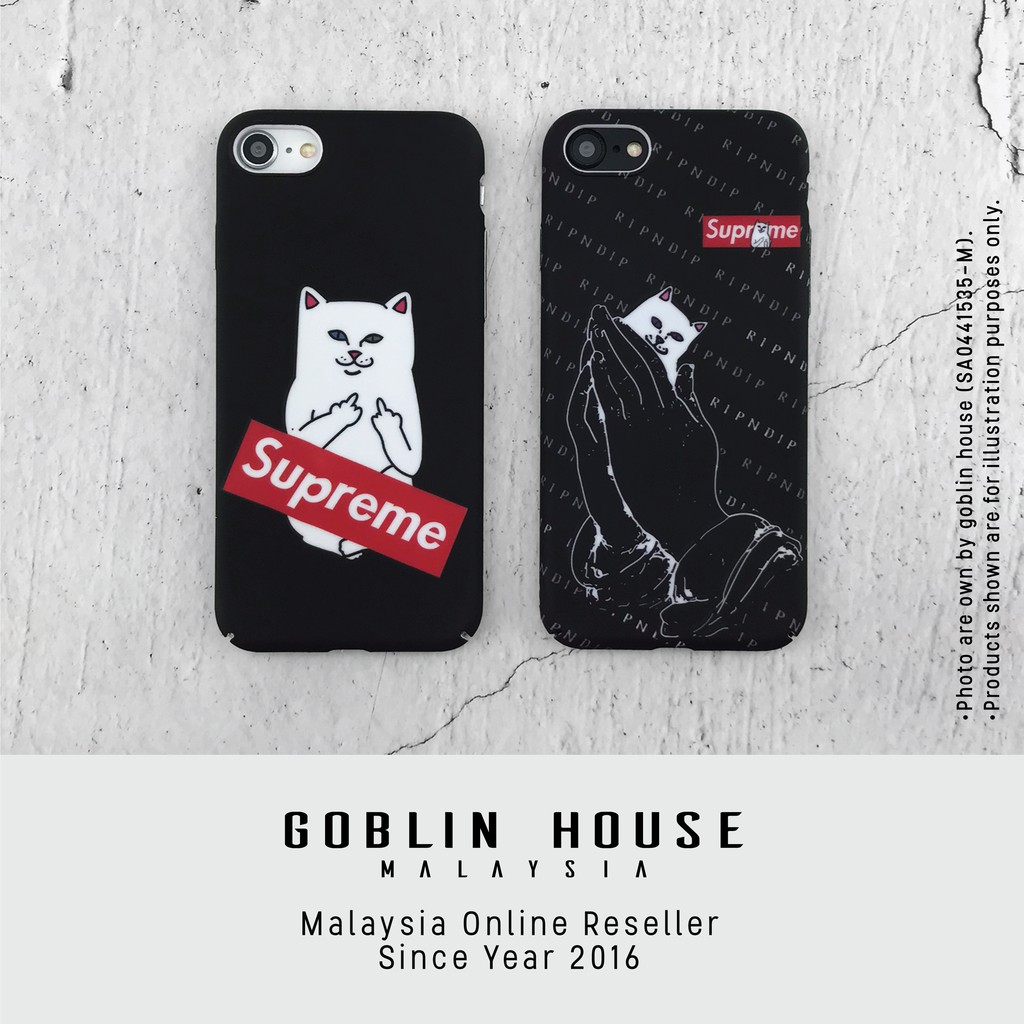 Ripndip X Supreme Iphone Case For I6 I6s I6p I6sp I7 I7p I8 I8p Shopee Malaysia