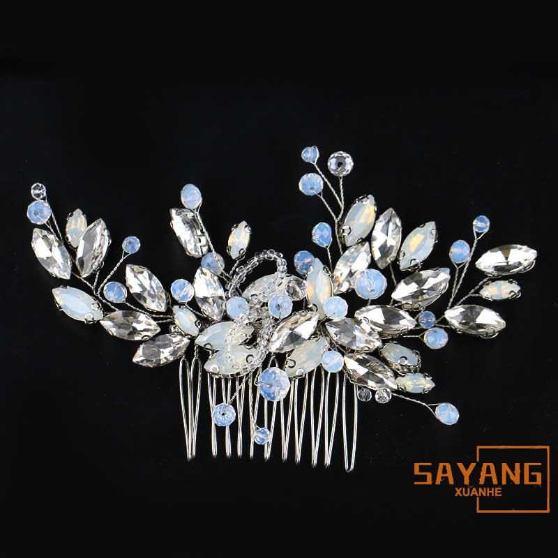 Crystal Hair Comb Wedding Hair Jewelry Bridal Headpiece Bridesmaid