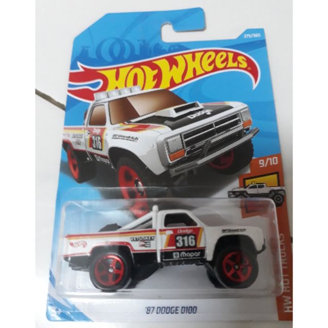 87 dodge d100 hot wheels