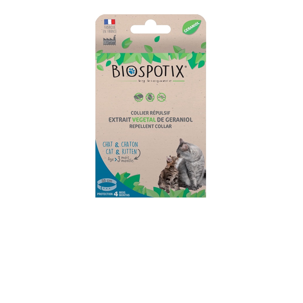 Biospotix Repellent Cat Collar 35cm (against Flea, Ticks and Mosquitoes