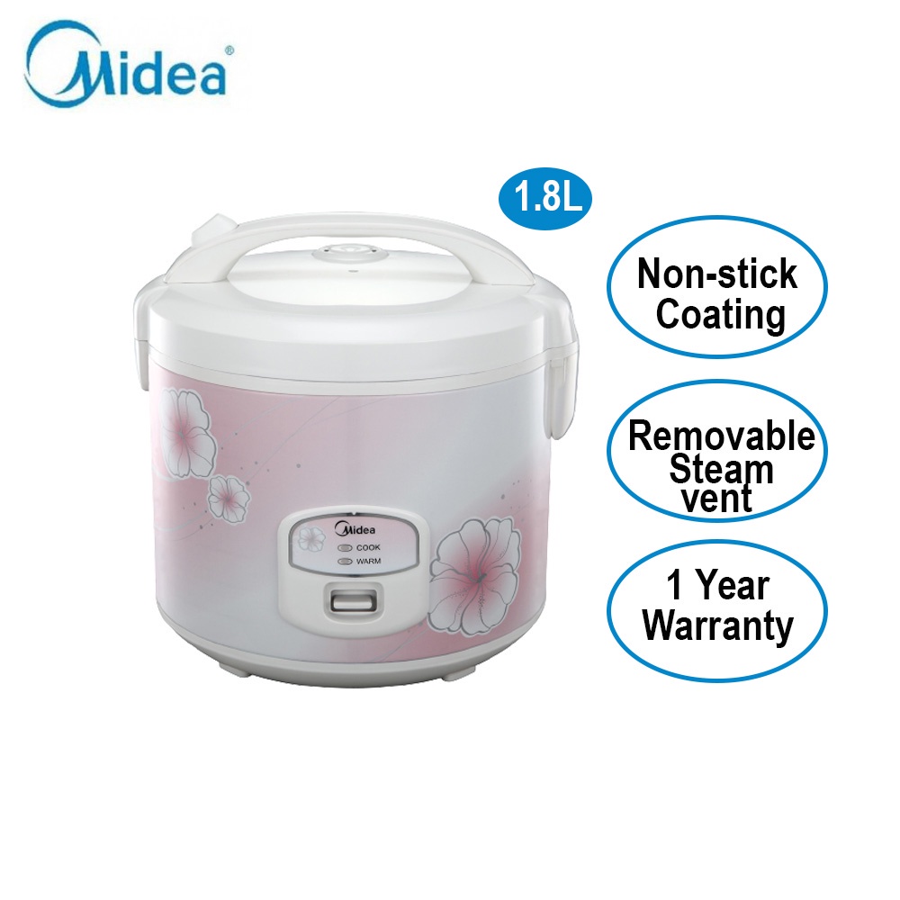 Midea Rice Cooker 1.8L MB18YH Shopee Malaysia