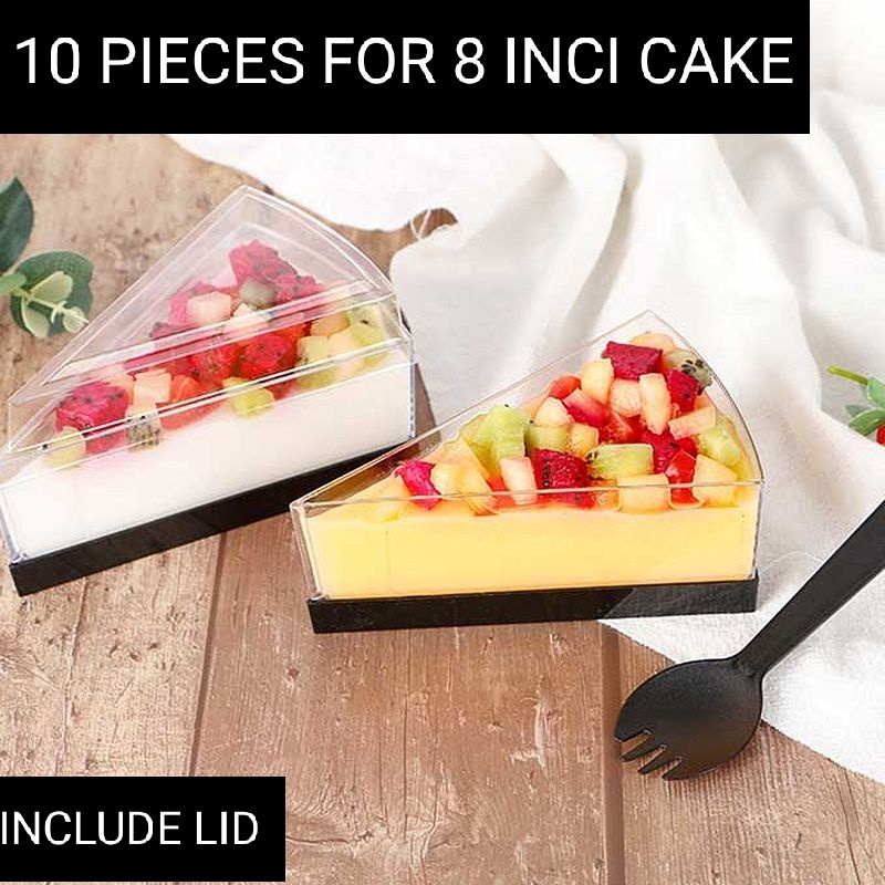 160ML INCLUDE LID CAKE BOX TRANSPARENT SLICE CAKE BOX MOUSSE CAKE BOX