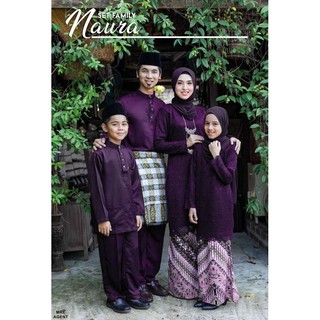  KURUNG  MODEN  LACE EXCLUSIVE NAURA IBU  DAN  ANAK  DARK 