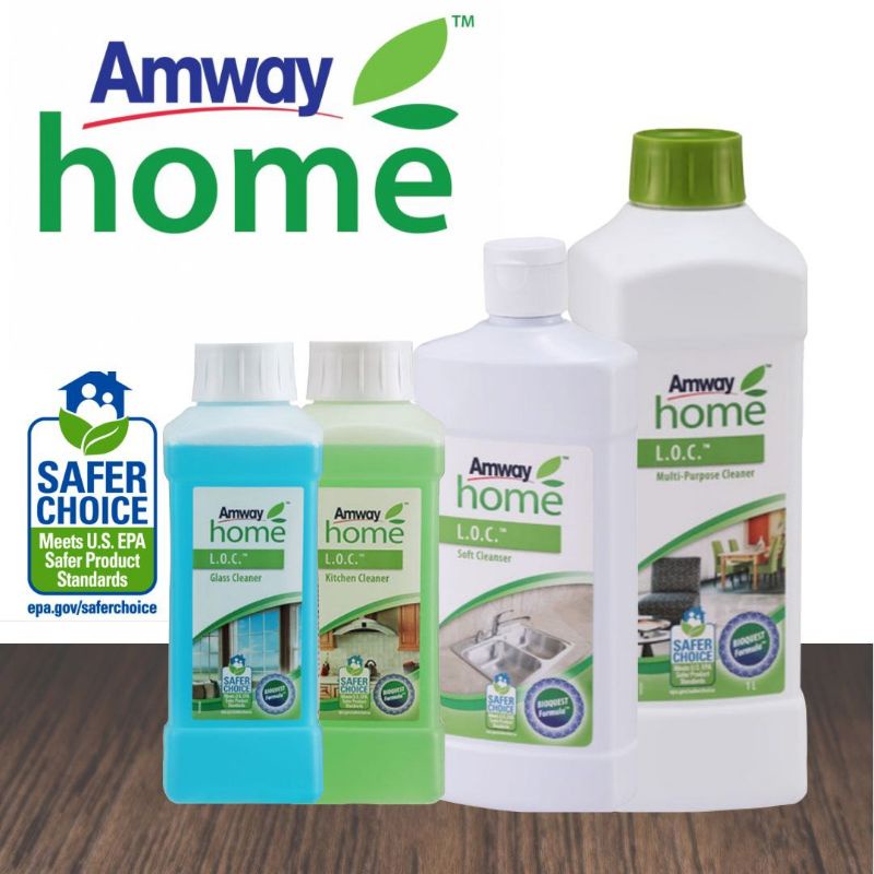 AMWAY HOME L.O.C MULTI PURPOSE CLEANER, GLASS CLEANER, SOFT CLEANER