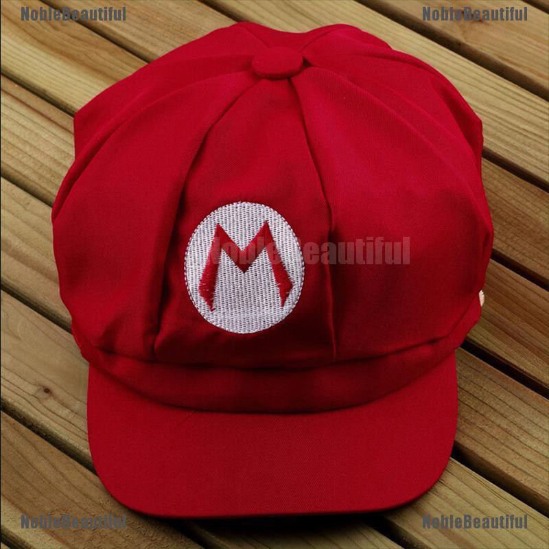 Beautiful 1pcs Super Mario Bros Hat Mario Luigi Cap Cosplay Sport Wear Red Green Noble Shopee Malaysia - green baseball cap better luigi cap roblox