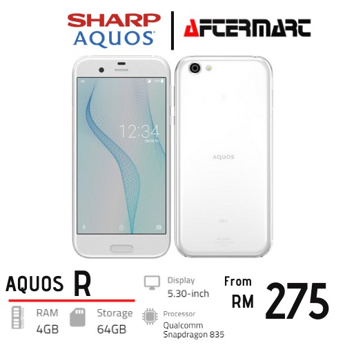 Sharp Aquos R Shv39 R2 Sh 03k 4gb Ram 64gb Rom Original Japan Set Used Shopee Malaysia