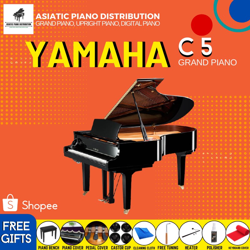 Yamaha C5 Conservatory 3 pedals Grand Piano (with mystery gifts