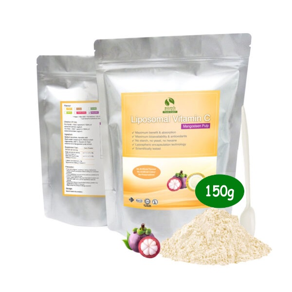 [Halal] Liposomal Vitamin C+Mangosteen Real Fruit Extract Powder 150g