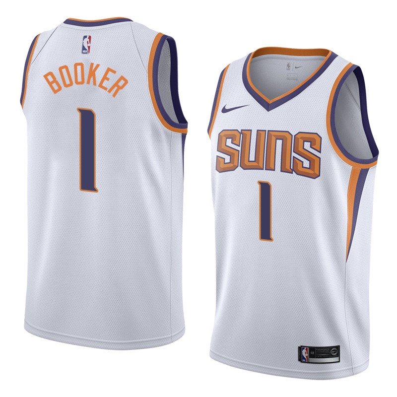 white devin booker jersey