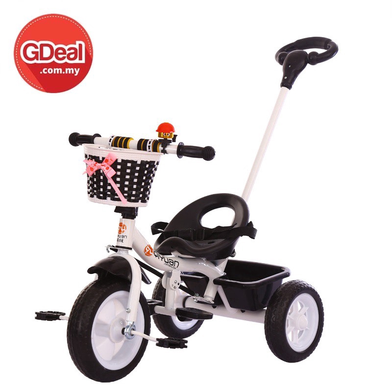 tricycle stroller with rubber wheels