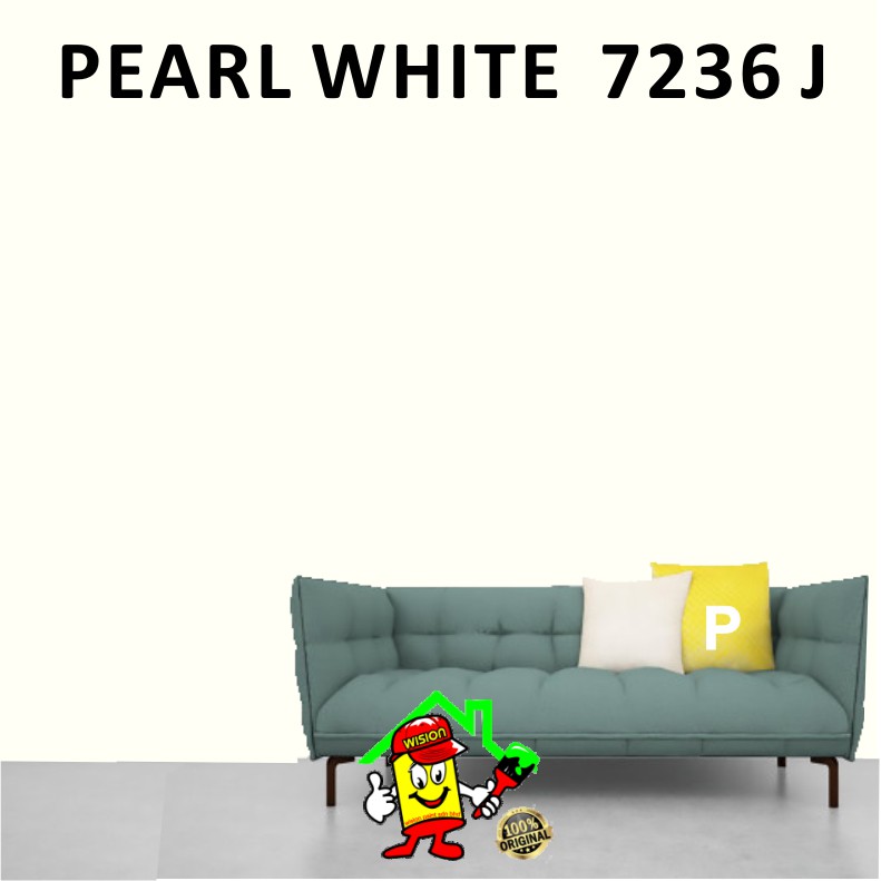 Pearl White 7236 J 5l Perfect Colours Wision Paint Wall