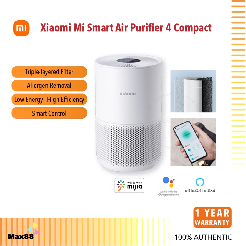 Xiaomi Mijia Smart Air Purifier 4 Compact Smart Home WiFi App HEPA Filter Home Use